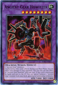 Yugioh! Ancient Gear Howitzer - RA03-EN035 - Super Rare NM/M English - Image 1