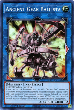Yugioh! Ancient Gear Ballista - RA03-EN046 - Super Rare NM/M English - Image 1
