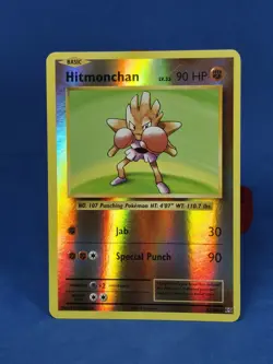 Hitmonchan Reverse Holo 62/108 XY Evolutions Pokemon Card 2016 - Image 1