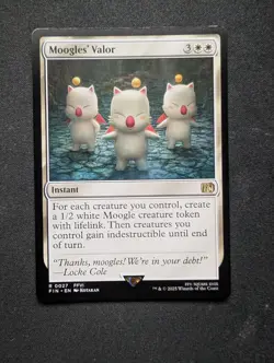 Moogles' Valor #27 NM/M Final Fantasy MTG Magic Card White Rare - Image 1