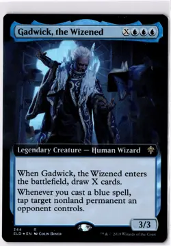 Gadwick, The Wizened NM* FOIL EXTENDED Throne Of Eldraine 144 mtg -UnltdCards - Image 1