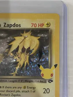 Rockets Zapdos - 15/132 - Holo Rare - Celebrations Classic - Pokemon Card NM - Image 3