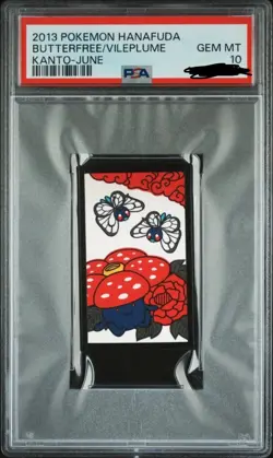 Pokemon Card Butterfree & Vileplume Kanto - June Hanafuda 2013 PSA 10 GEM MINT - Image 1