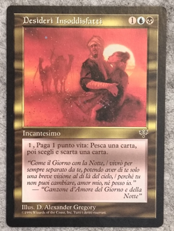 Unfulfilled Desires 1x - Italian- Mirage - Magic the Gathering MTG - Image 1