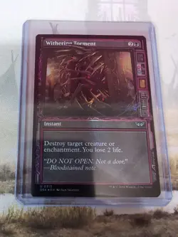 MTG - Withering Torment - Showcase Foil - Duskmourn: House of Horror - Image 1