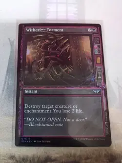 MTG - Withering Torment - Showcase Foil - Duskmourn: House of Horror - Image 2