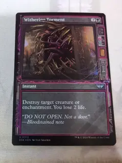 MTG - Withering Torment - Showcase Foil - Duskmourn: House of Horror - Image 3