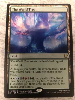 MTG Magic the Gathering The World Tree (275/551) Kaldheim NM FREE SHIPPING - Image 1