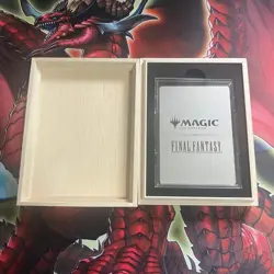 Treasure Token Stainless limited Promo w/wooden box MTG Final Fantasy JAPAN - Image 2