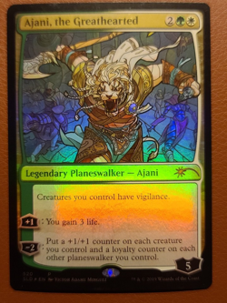 mtg magic Ajani the Greathearted stained glass FOIL ENGLISH Ajani au Grandcoeur - Image 1