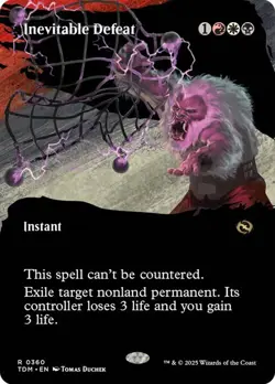 Inevitable Defeat (Borderless) [Tarkir: Dragonstorm] MTG - Image 1