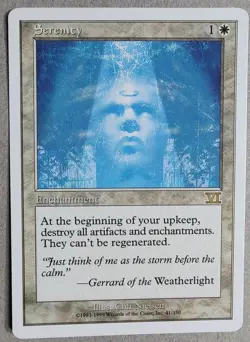 Serenity- Sixth Edition - Regular - LP+ - Free Shipping - MTG - - Image 1