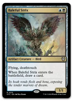 Baleful Strix #215 (NM) Thunder Junction OTC Magic MTG - Image 1