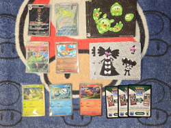 VICTINI Pokemon Black Bolt And White Flare Promo Set!! Poster/Sticker/Victini - Image 1