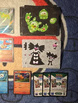 VICTINI Pokemon Black Bolt And White Flare Promo Set!! Poster/Sticker/Victini - Image 5