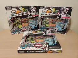 Pokemon TCG Black Bolt and White Flare Unova Poster Collection lot of 3 sealed - Image 1