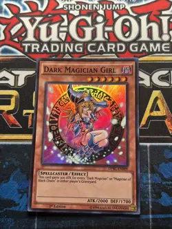Yugioh! LP Dark Magician Girl - DPBC-EN009 - Super Rare - 1st Edition Lightly Pl - Image 1