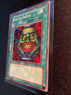 Yugioh Pot of Greed SD1-EN015 Structure Deck: Dragon's Roar 1st Edition MP - Image 3