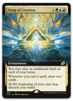 Song of Creation (Extended Art) #346 (NM) Ikoria IKO Magic MTG - Image 1