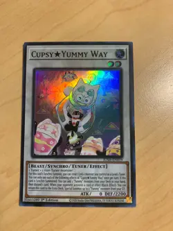 Yugioh! Cupsy Yummy Way - Super Rare - (JUSH-EN019) 1 Edition - Image 1