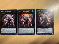 Yugioh! K9 - EX "Werewolf" 1st Edition (JUSH-EN037) 3x - Image 1