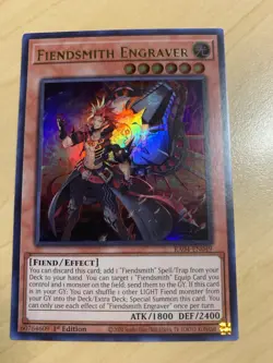 Yugioh! - Fiendsmith Engraver (RA04-EN049) Super Rare 1st Edition - Image 1