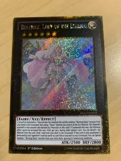 Yugioh! Beatrice, Lady of the Eternal (PGL3-EN021) Gold Secret Rare 1st Ed NM - Image 1