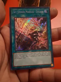 Yugioh!-(x3)-Sky Striker Mobilize-Engage- Secret Rare-Blmr-en091- 1st Ed-(LP/NM) - Image 4