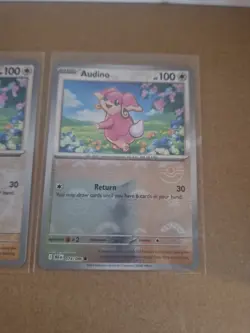 Audino 074/086 Master Ball Reverse Holo Black Bolt Pokemon Card NM - Image 1