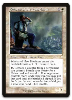 Scholar of New Horizons (Retro Frame) #6 (LP) Brothers' War BRC Magic MTG - Image 1