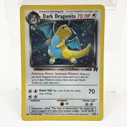 DARK DRAGONITE 5/82 Team Rocket Unlimited Holo Rare Pokemon Card Heavily Played - Image 1