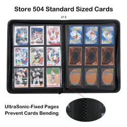 Premium 500+ Pockets Card Binder, 9-Pocket Ringless Trading Card Album Folder... - Image 2