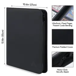 Premium 500+ Pockets Card Binder, 9-Pocket Ringless Trading Card Album Folder... - Image 4