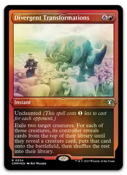 Divergent Transformations (Foil Etched) #534 NM Commander Masters CMM Magic MTG - Image 1