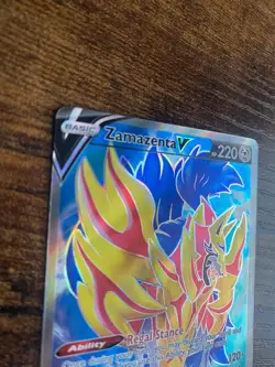 Zamazenta V 163/172 Brilliant Stars Ultra Rare Holo Pokemon TCG Card NM full art - Image 3