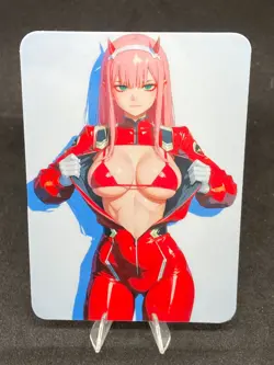 Zero Two Sexy Card/ ACG Card /Anime Card/ Waifu Card - Image 1