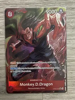 One Piece Card Game Monkey D Dragon OP07-015 Alt Art SR Near Mint - Image 1