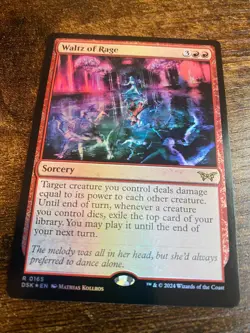 x1 Waltz of Rage DSK Duskmourn MTG 165 FOIL RARE M/NM Holo MTG Card - Image 1