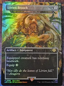 MTG FOIL Lorien Brooch Buy-a-Box Card Lord of the Rings LTR NM w/AFR Collector's - Image 3