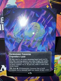 Gemstone Caverns 0151 *HD SWIRL* Borderless *GALAXY FOIL* Edge of Eternities MTG - Image 1