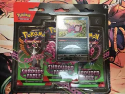 Pokemon Cards - S&V Shrouded Fable - PECHARUNT BLISTER PACK (3 Boosters & Promo) - Image 1