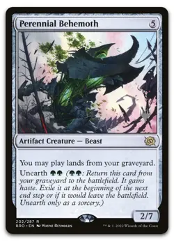Perennial Behemoth #202 (NM) Brothers' War PPBRO Magic MTG - Image 1