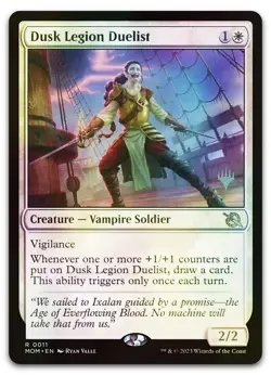 Dusk Legion Duelist #11 (Foil) (NM) March of the Machine PPMOM Magic MTG - Image 1