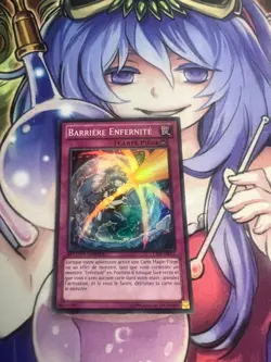 INFERNITY BARRIER FRENCH SUPER RARE CT09-EN023 FR023 LIGHT PLAY YUGIOH - Image 1