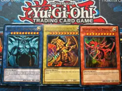 YuGiOh! Egyptian Gods Card SetObelisk Slifer Ra YGLD-ENG01-03 Limited Edition - Image 2