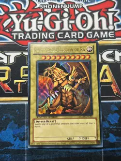 YuGiOh! Egyptian Gods Card SetObelisk Slifer Ra YGLD-ENG01-03 Limited Edition - Image 5