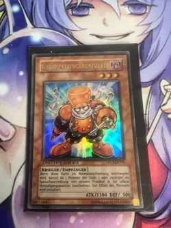 JUNK SYNCHRON GERMAN ULTRA RARE DPCT-ENY01 DEY01 LIGHT PLAY YUGIOH - Image 1
