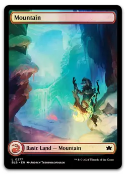 Mountain (0277) #277 (Foil) (NM) Bloomburrow BLB Magic MTG - Image 1