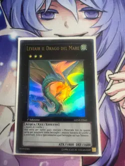 LEVIAIR THE SEA DRAGON ITALIAN 1ST ULTRA RARE GENF-EN043 IT043 LIGHT PLAY YUGIOH - Image 1