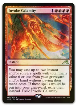 Invoke Calamity #147 (Foil) (NM) Kamigawa Neon Dynasty PPNEO Magic MTG - Image 1